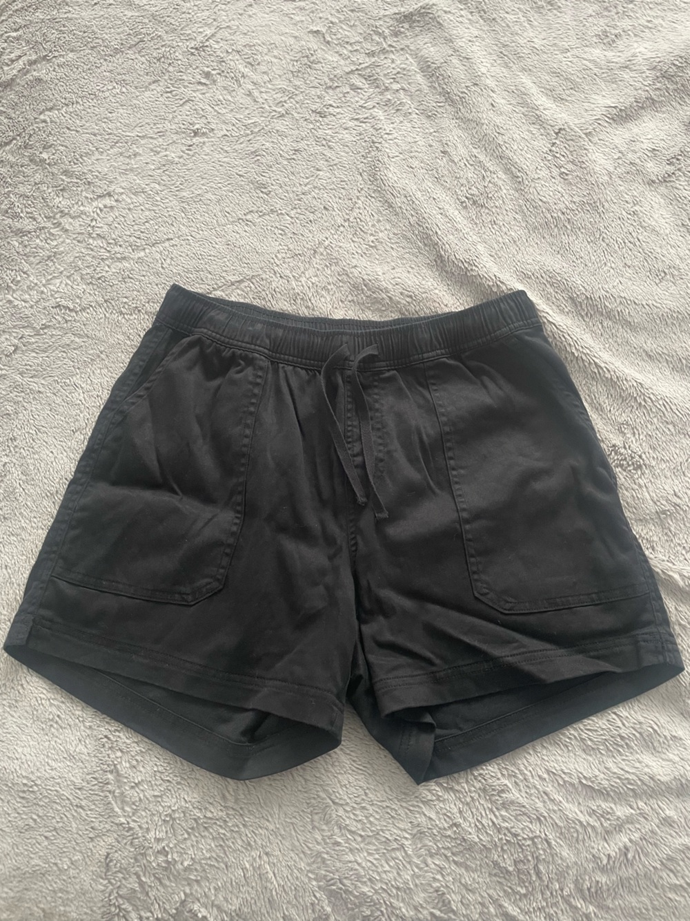 Buffalo David Bitton Black Drawstring Lounge Shorts